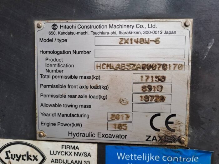 Hitachi ZX140WTB-6 (Topcon GPS + Engcon) - Imagen 25